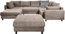 COLLECTION AB Wohnlandschaft Toni U-Form | Braun 2