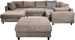 COLLECTION AB Wohnlandschaft Toni U-Form | Braun