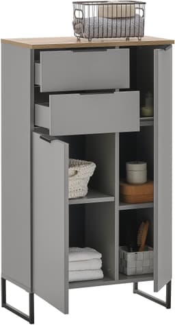 BASIC by Balculina Midischrank Denver | Grau