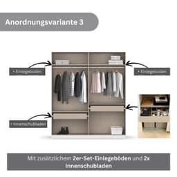 rauch Koluna Drehtürenschrank | Weiß