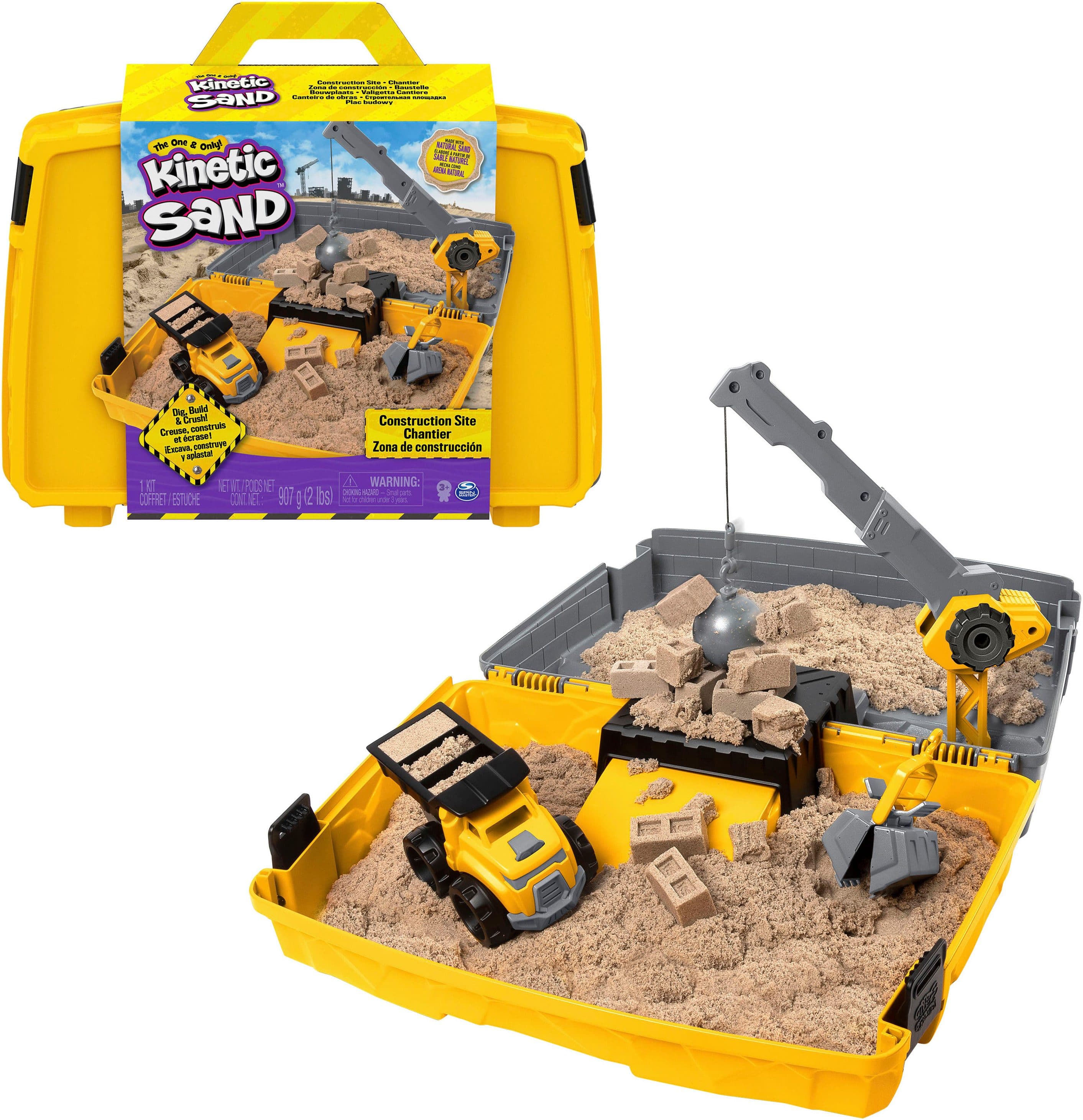 Spin Master Kreativset Kinetic Sand - Construction Folding Sandbox