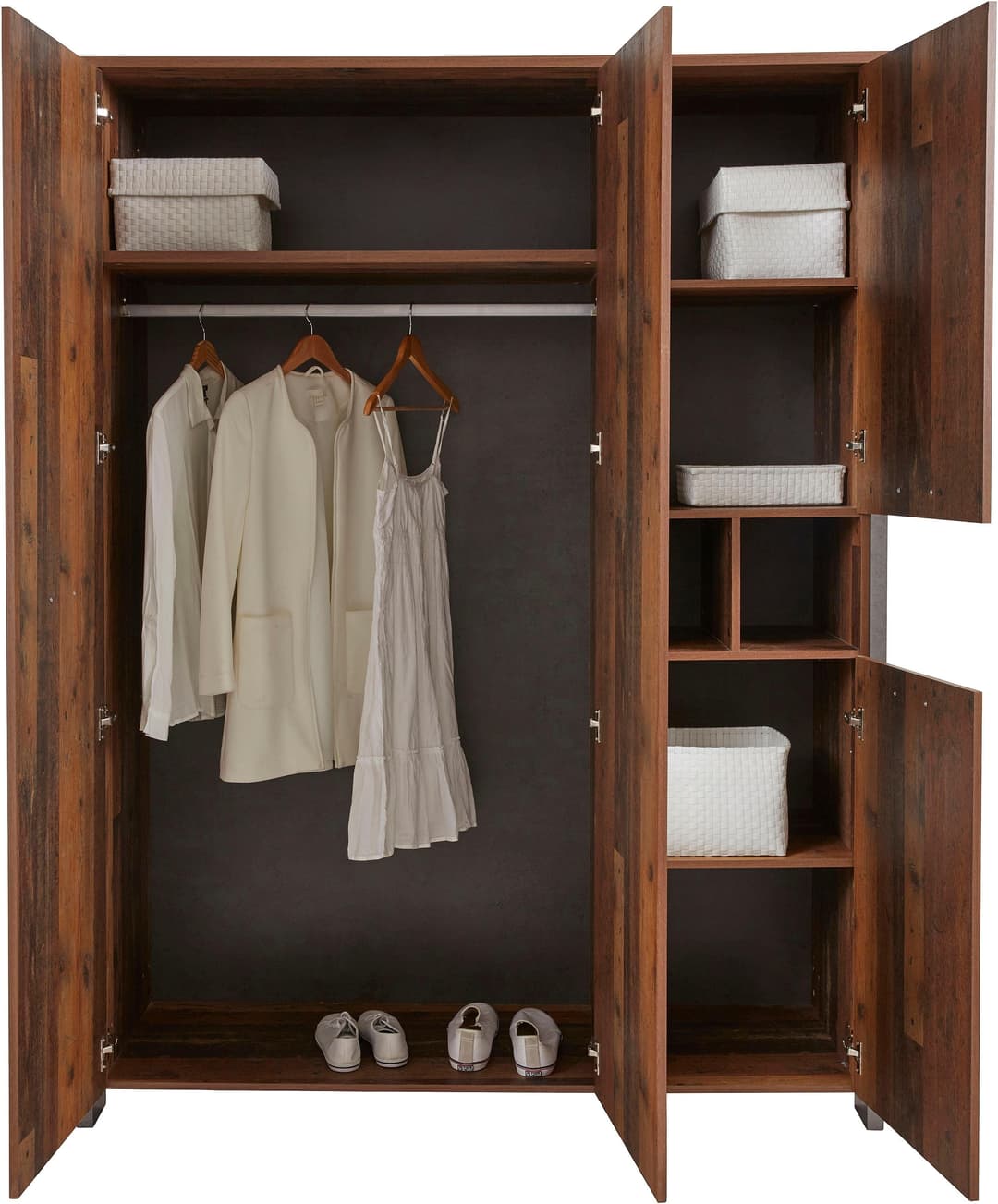 FORTE Kleiderschrank Clif | Grau