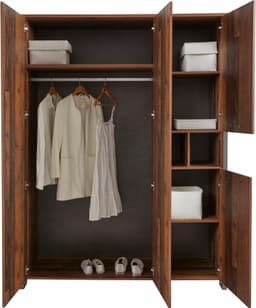 FORTE Kleiderschrank Clif | Grau