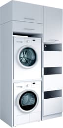 Laundreezy Mehrzweckschrank-Set | Weiß