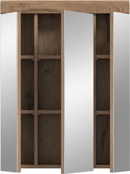 welltime Badezimmerspiegelschrank SIENA | Holztöne