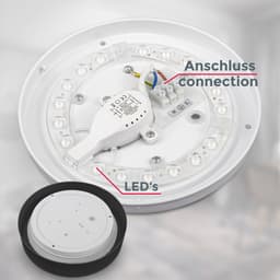 B.K.Licht LED Deckenleuchte BK_DL1434 | Schwarz