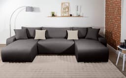 COLLECTION AB Wohnlandschaft Paola U-Form | Grau