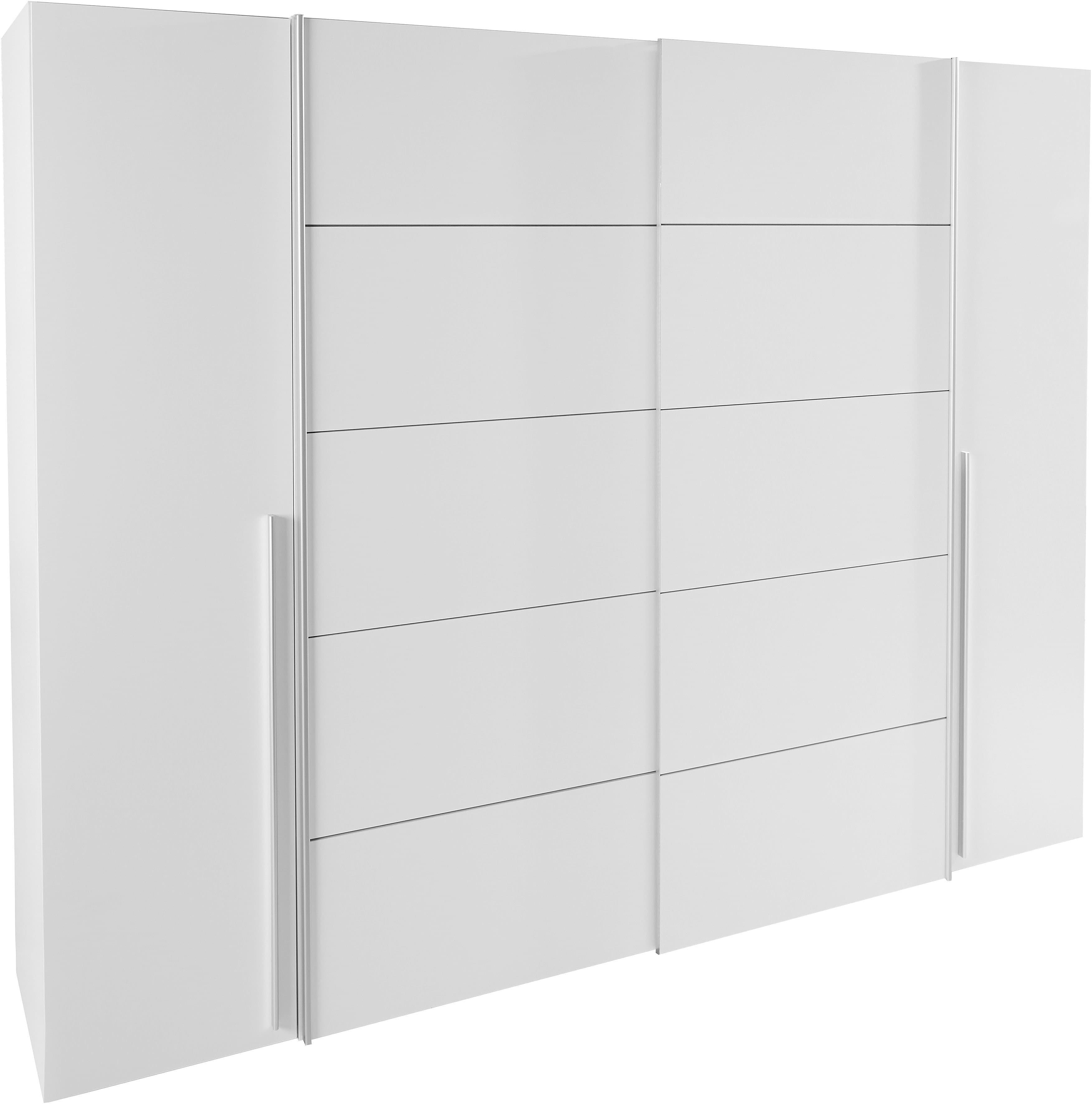 FORTE Kleiderschrank Narago | Weiß