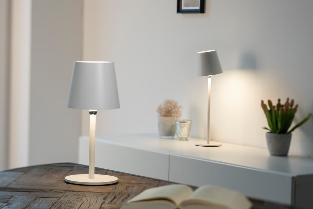 JUST LIGHT LED Tischleuchte BOTERIA | Weiß