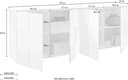 Home affaire Sideboard Dama | Weiß 3