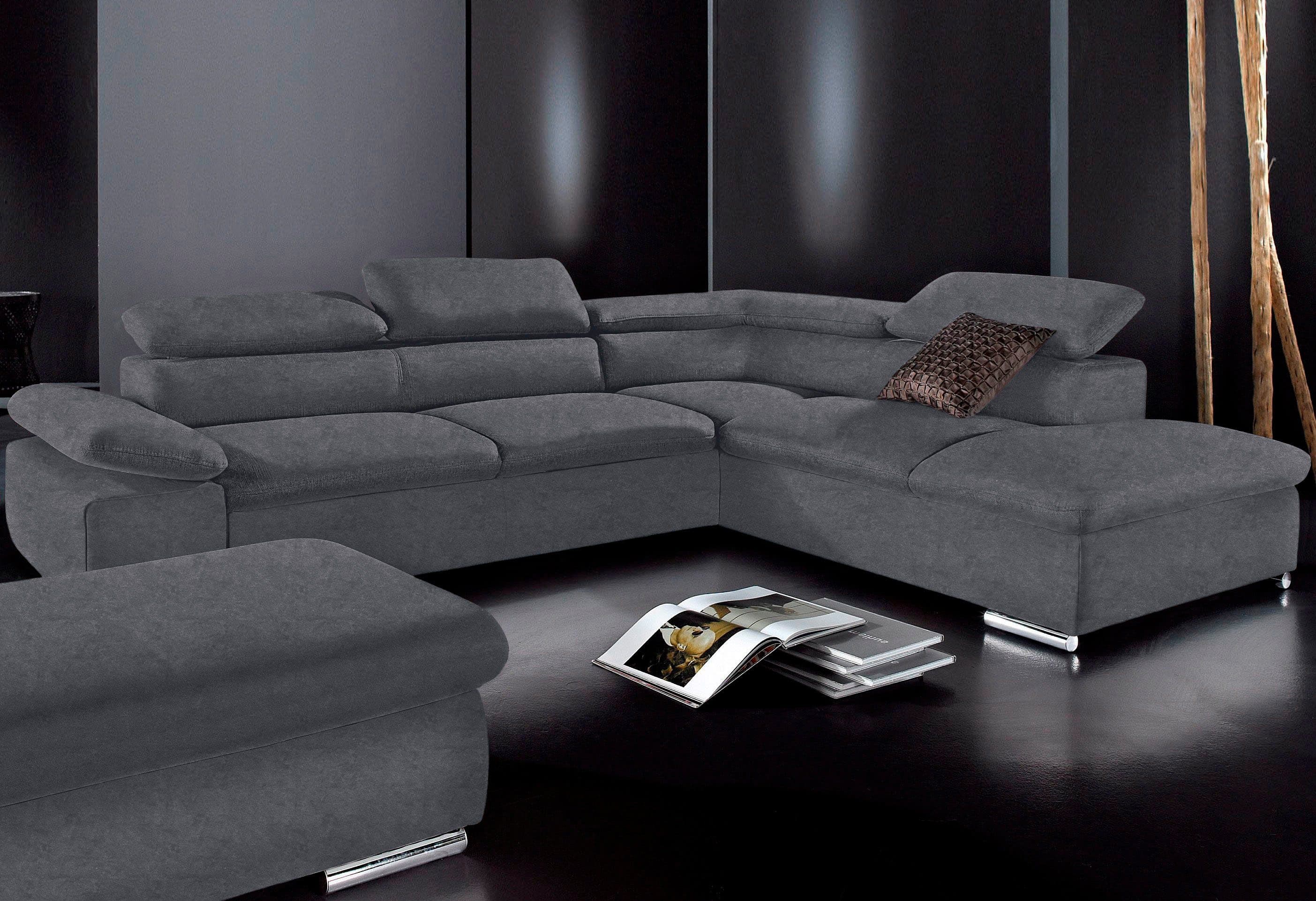 sit&more Ecksofa Alcudia L-Form | Grau