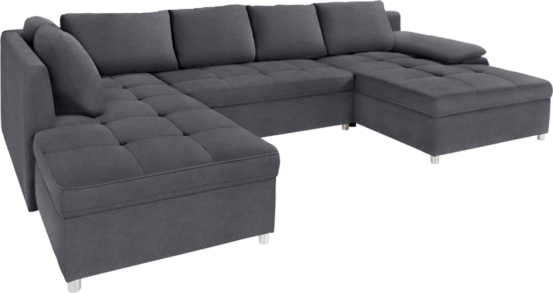Home affaire Wohnlandschaft Labene U-Form | Grau