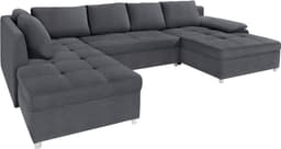 Home affaire Wohnlandschaft Labene U-Form | Grau