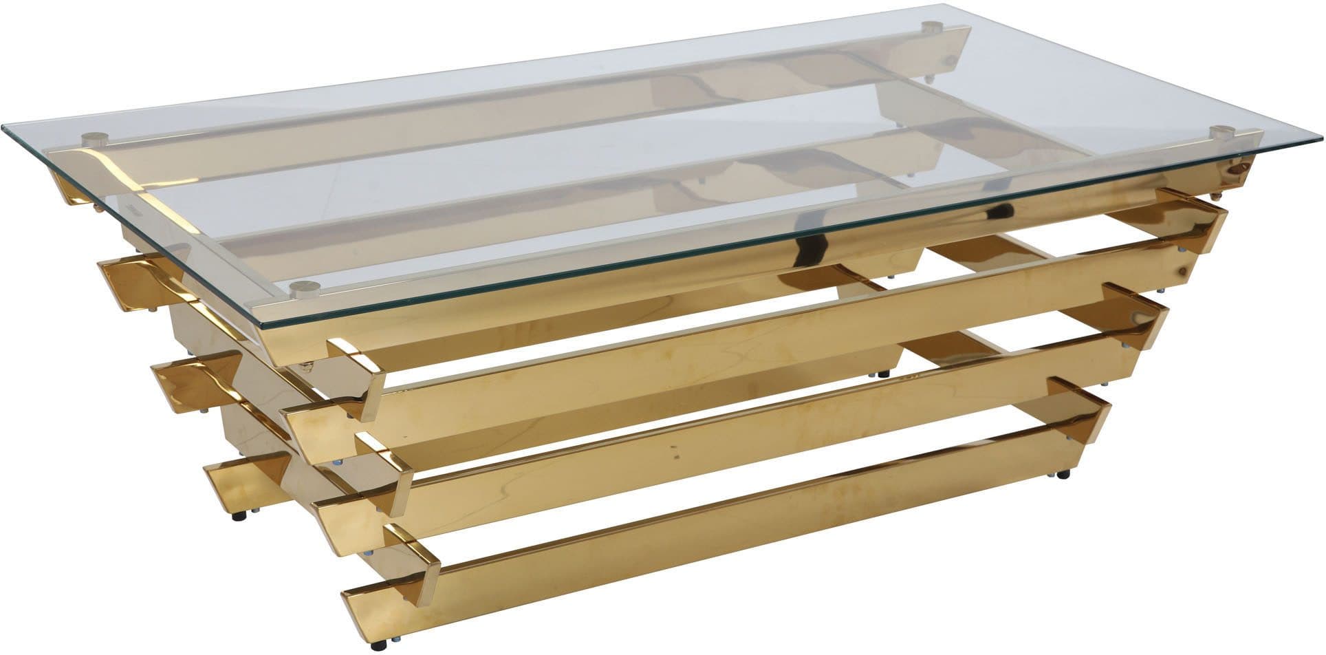 SalesFever Eleganter Tisch für Wohnzimmer | Gold
