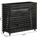 Dobar Hochbeet "Rolla" Gr. XL | Schwarz 4