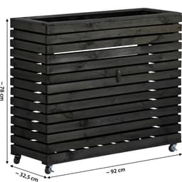 Dobar Hochbeet "Rolla" Gr. XL | Schwarz
