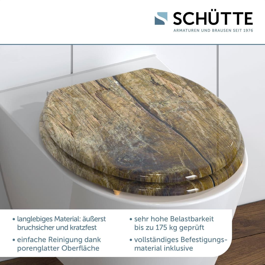 Schütte WC-Sitz Solid Wood | Holztöne