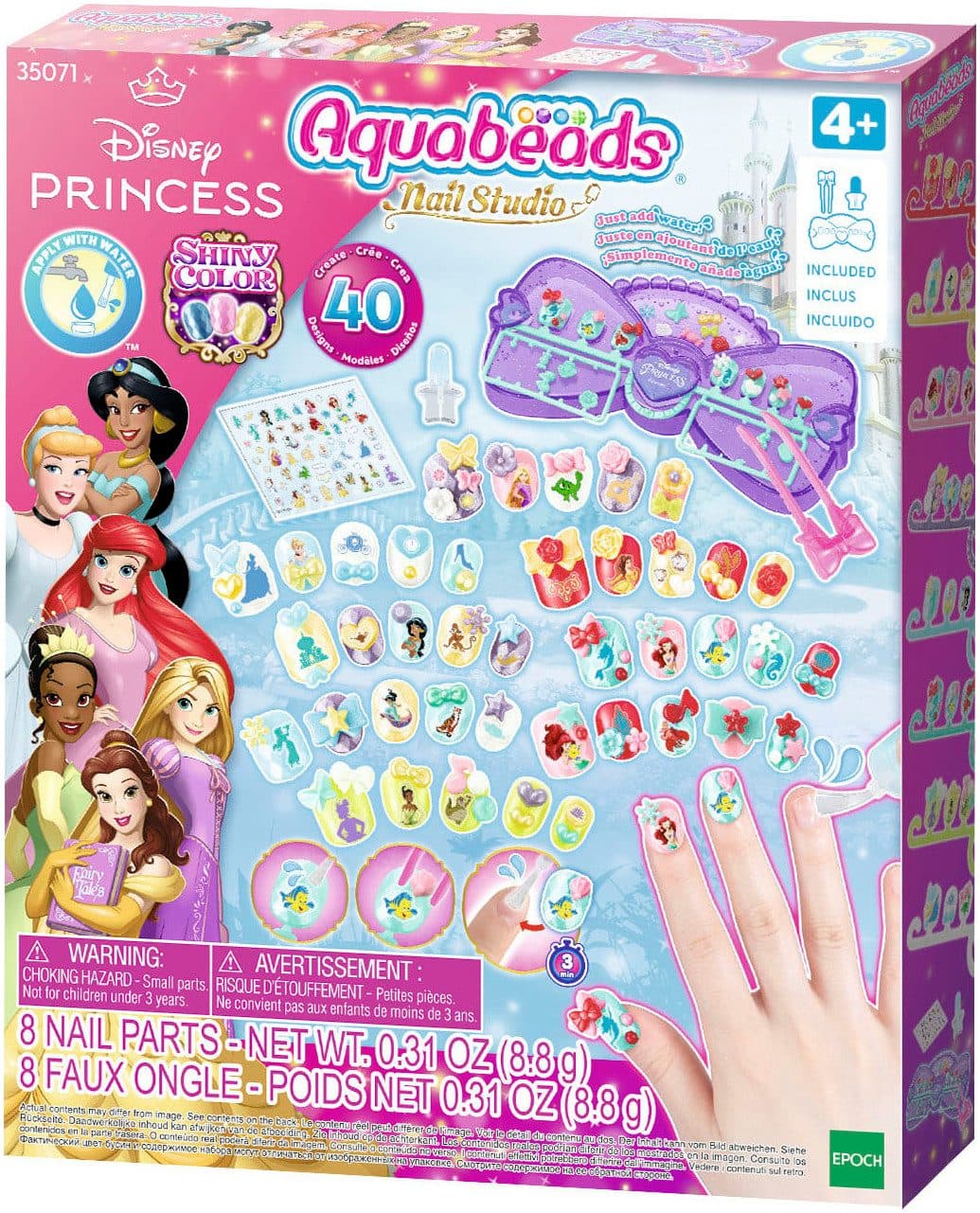 Aquabeads Kreativset Disney Prinzessin Nagelstudio | Mehrfarbig