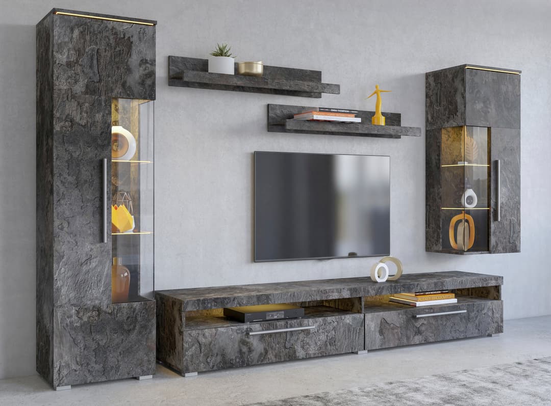 OTTO home Wohnwand India | Grau
