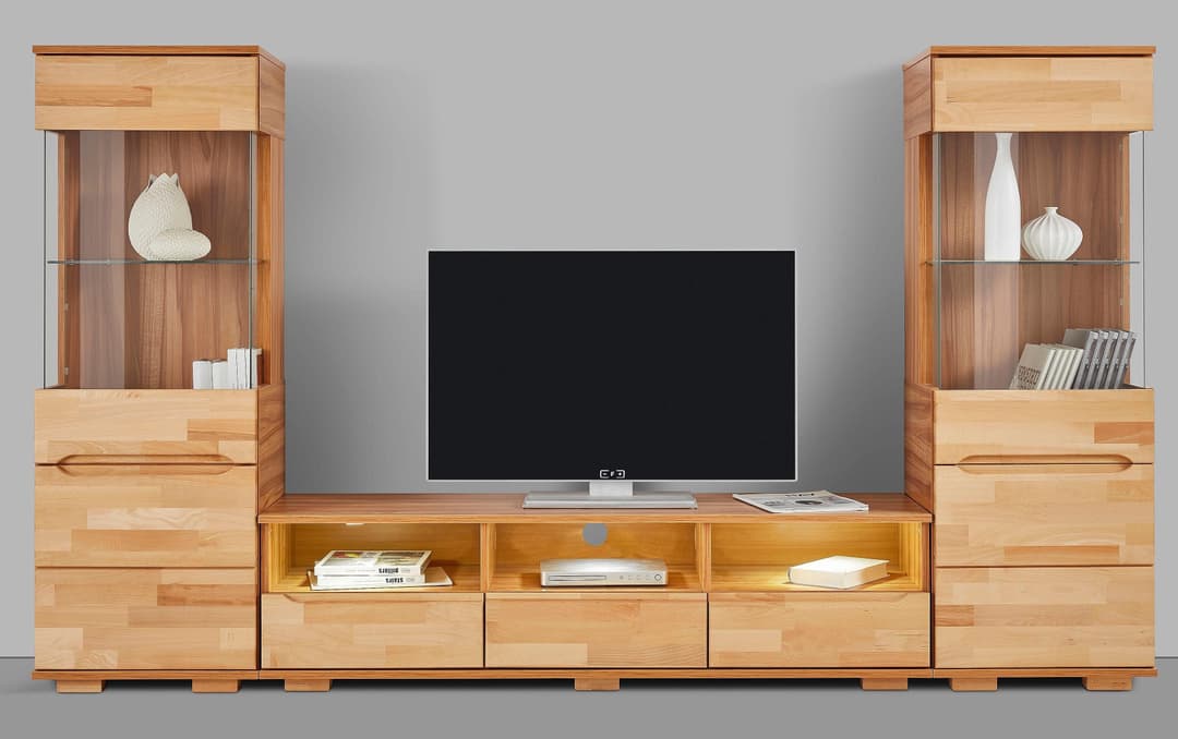 OTTO home Wohnwand Vetro | Holztöne