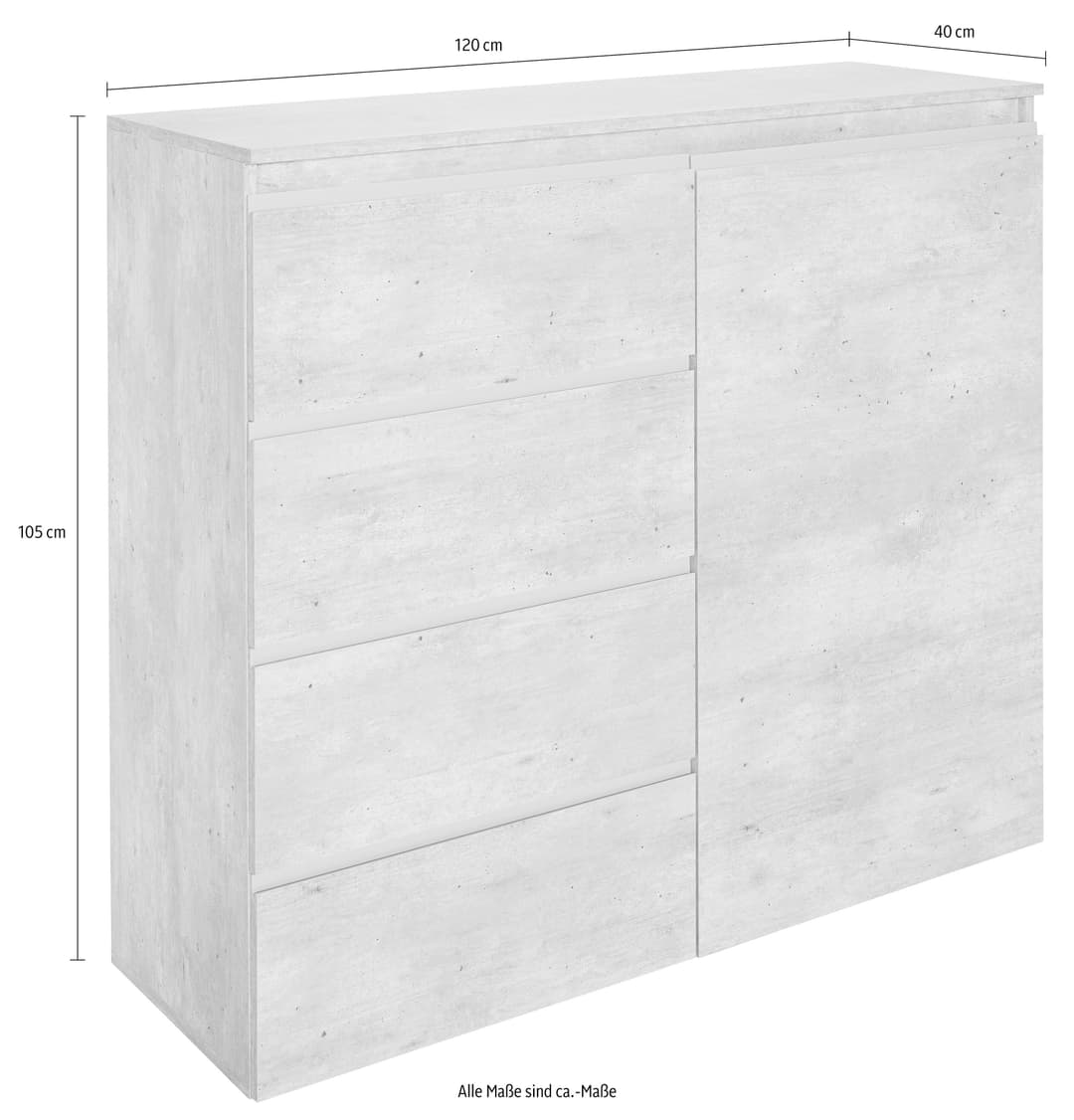 Home affaire Highboard Magic | Weiß