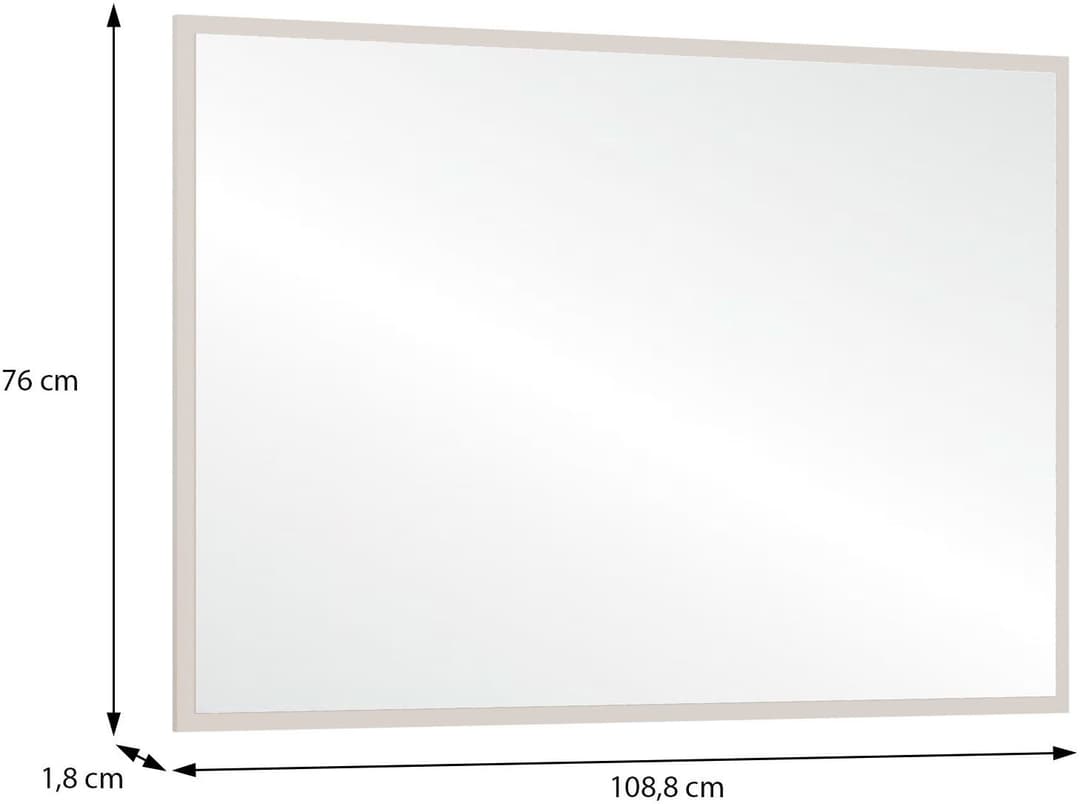 FORTE Garderobenspiegel Alice Springs | Beige