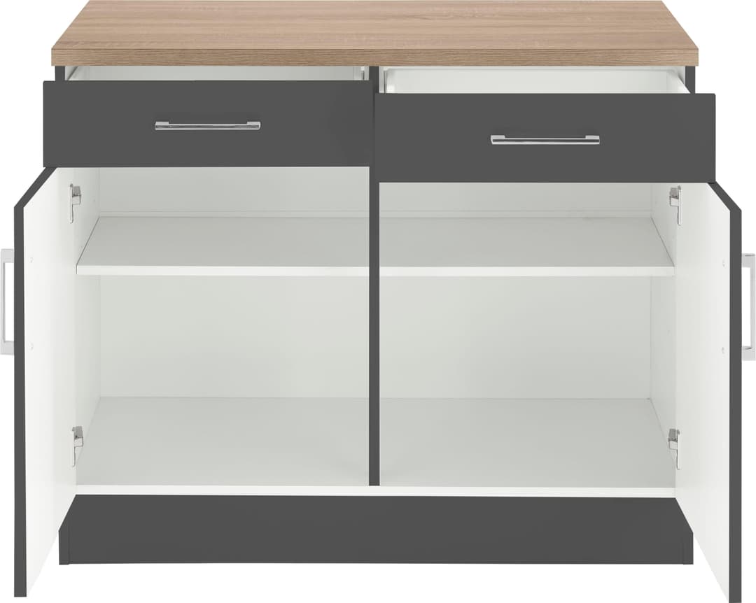 KOCHSTATION Unterschrank KS-Mali Breite 100 cm | Braun