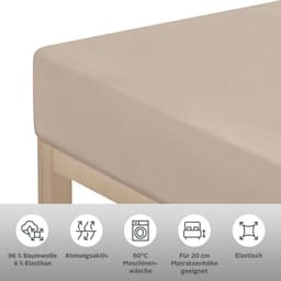 OTTO home Spannbettlaken Cremona | Beige