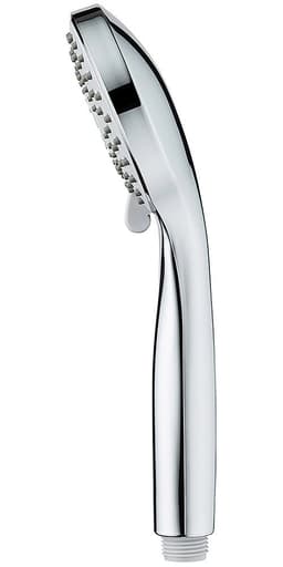WENKO Handbrause Modell Basic Line Duschkopf Set | Silber