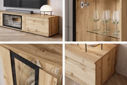 Home affaire Wohnwand Caro | Holztöne