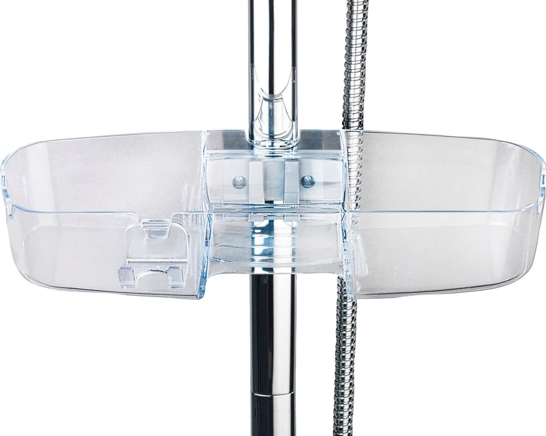 Wenko Duschstangencaddy Premium | Transparent