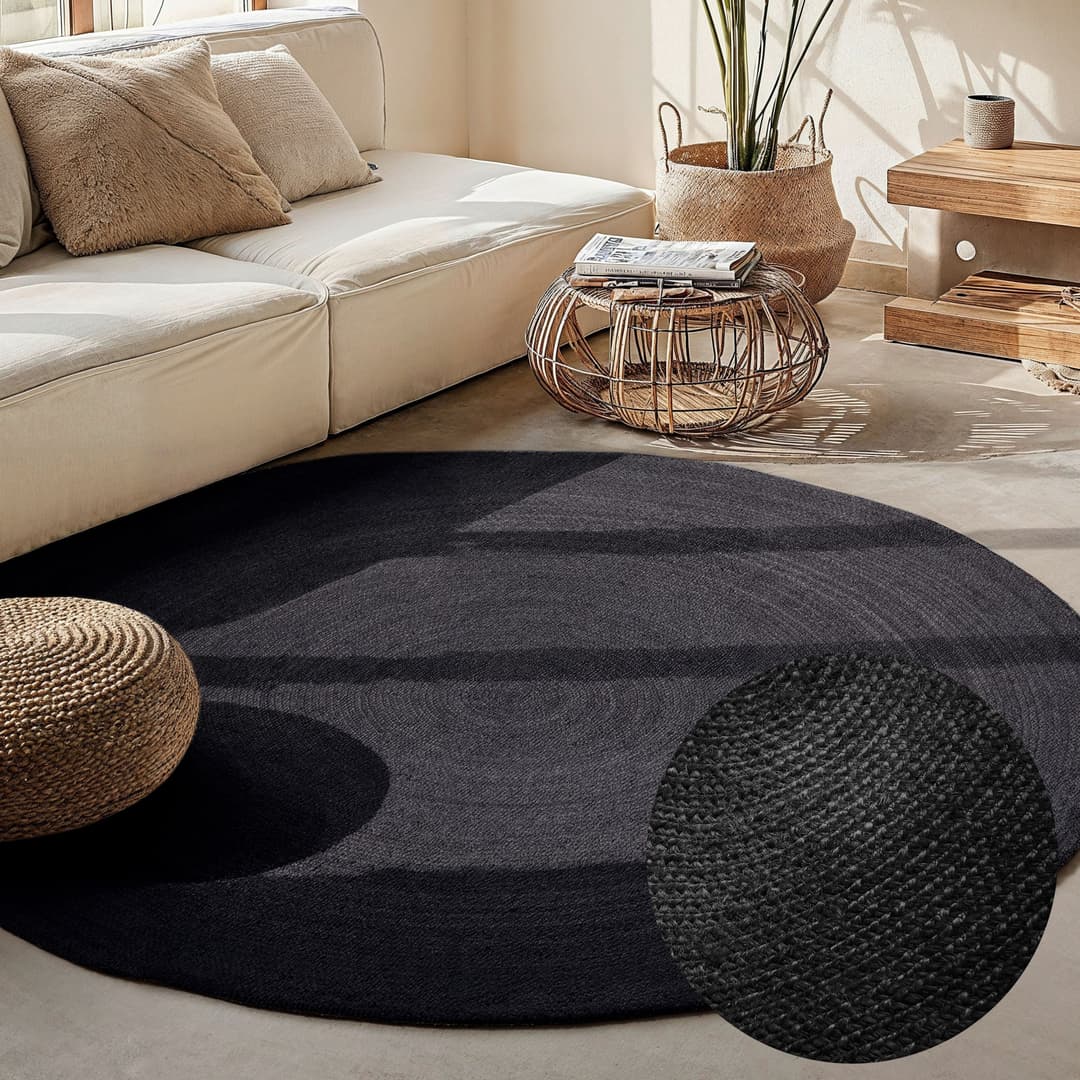 HANSE Home Teppich Rangpur | Schwarz