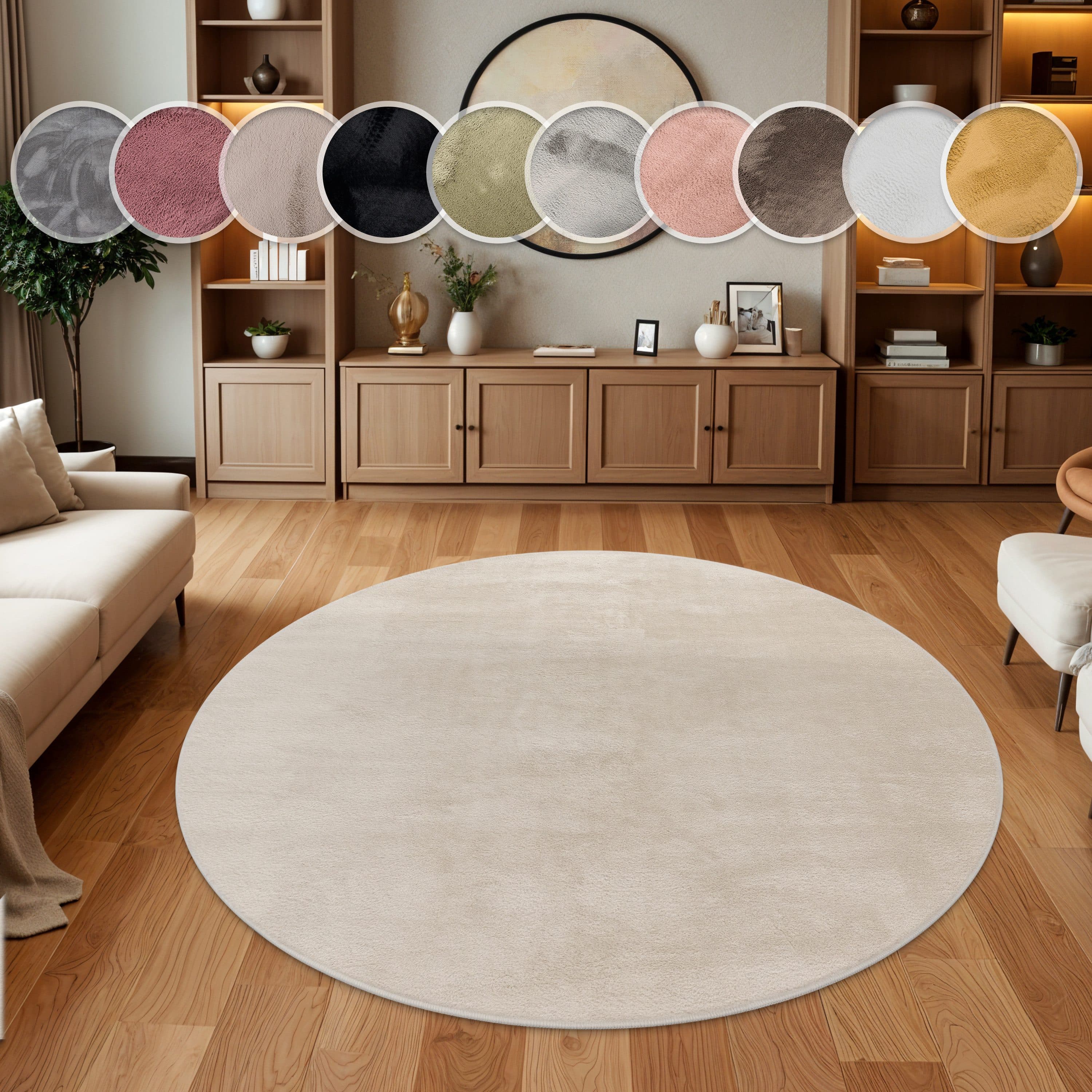 Paco Home Fellteppich Kunstfell Soft 380 | Beige