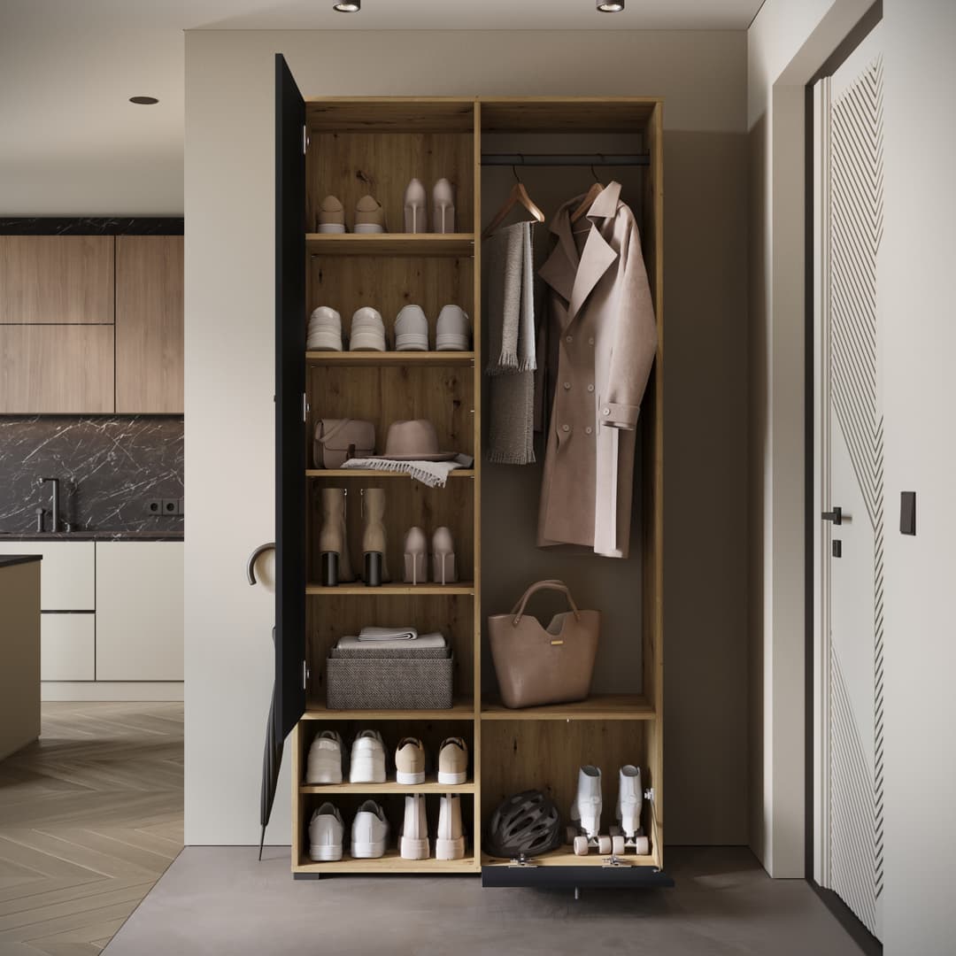 Home affaire Garderobenschrank DINO | Holztöne
