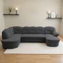 DOMO collection Wohnlandschaft Flores | Grau