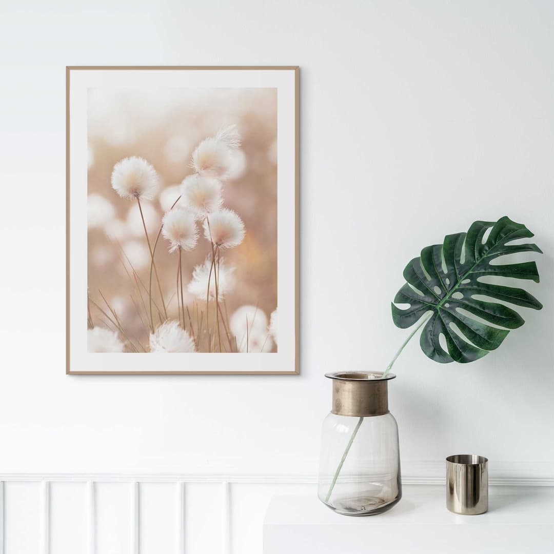 Reinders! Bild mit Rahmen Cotton Pops | Beige