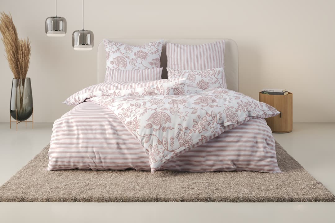 OTTO home Bettwäsche Nordby Flanell | Rosa