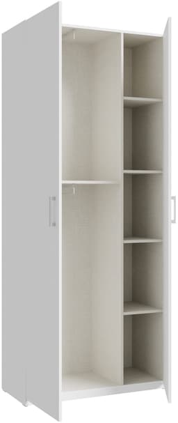 FORTE Kleiderschrank | Weiß