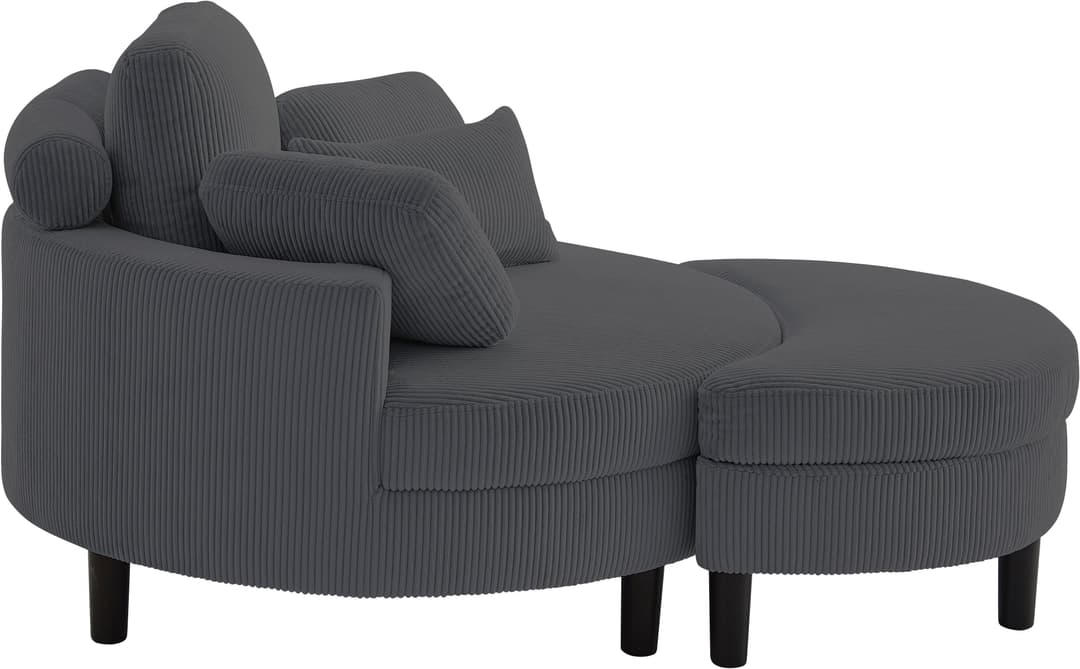 ATLANTIC home collection Loveseat Ravi | Grau