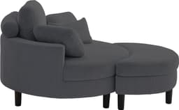 ATLANTIC home collection Loveseat Ravi | Grau