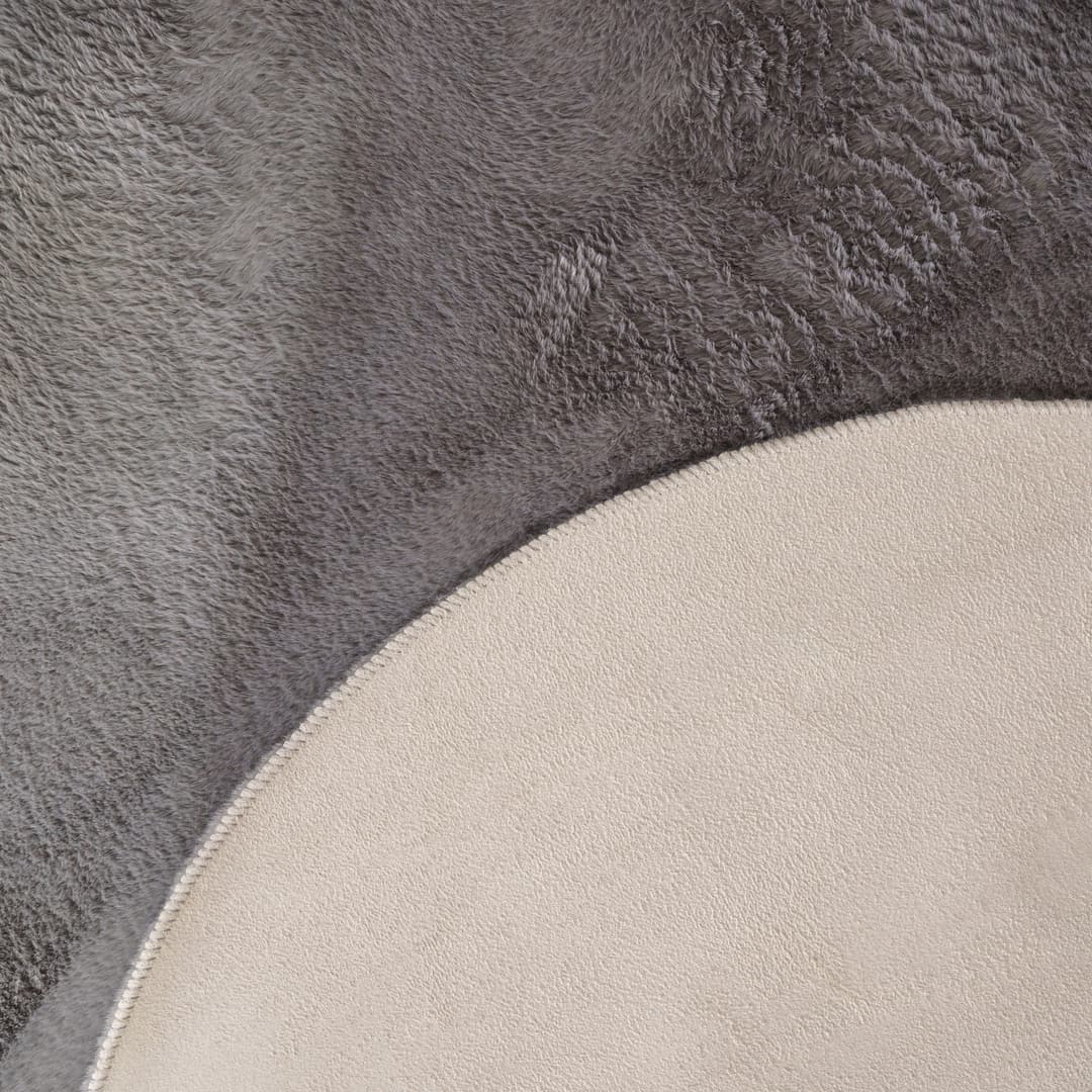 Paco Home Fellteppich Pelt 640 | Grau