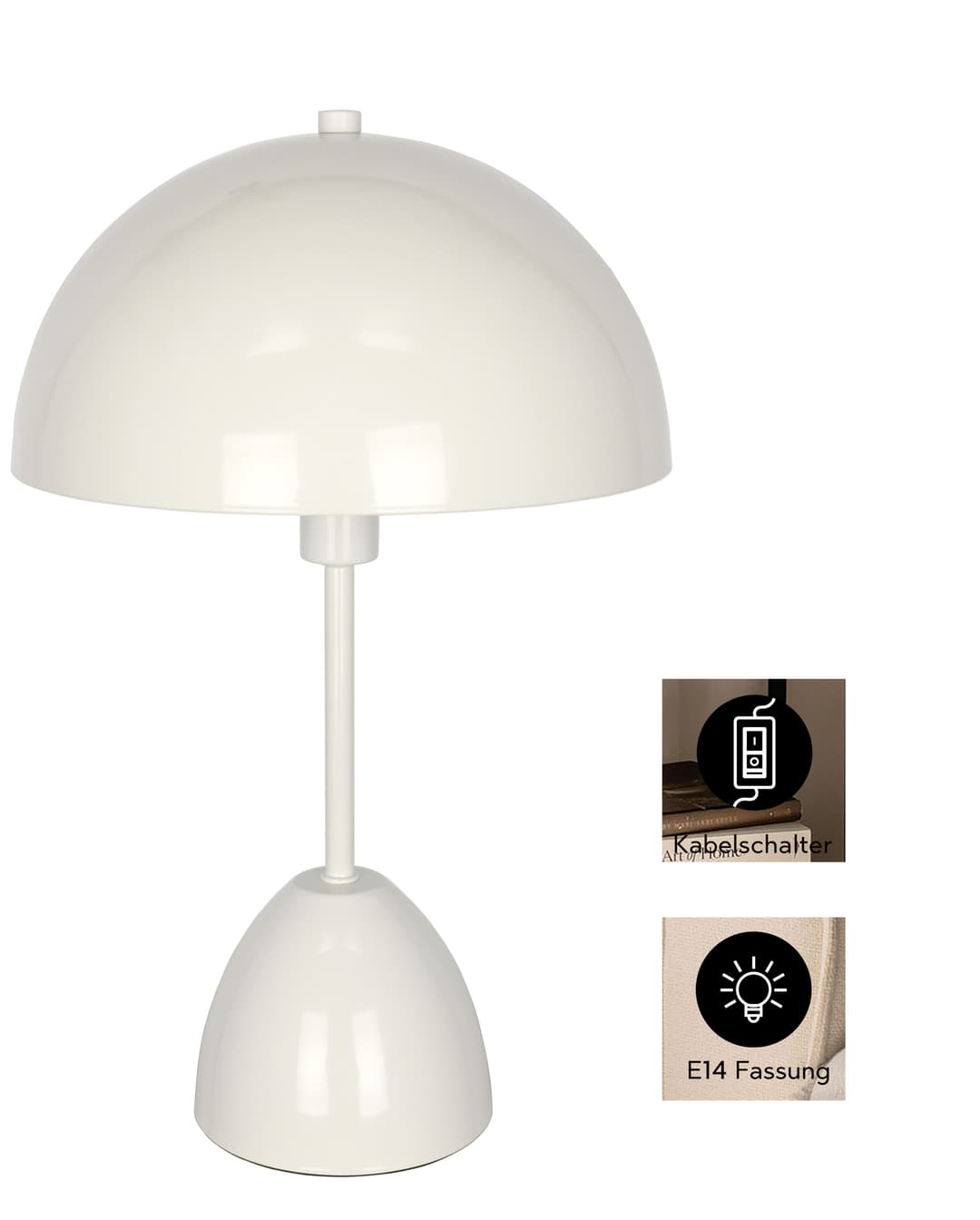 OTTO home Tischleuchte Dorrio | Beige