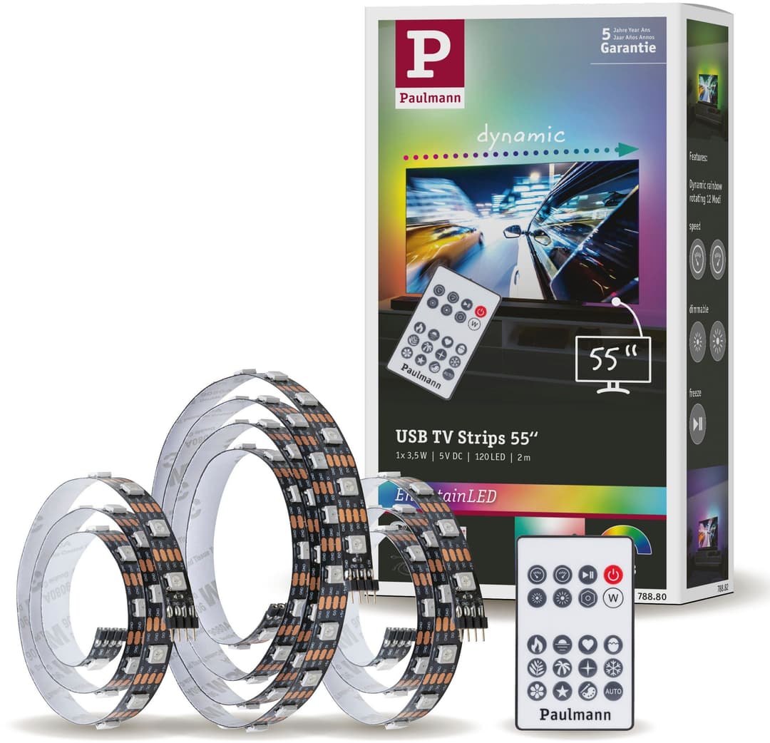 Paulmann USB LED Strip | Schwarz