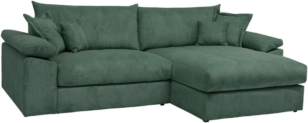 home affaire Ecksofa Soft&Cosy XXL L-Form | Grün