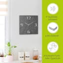 Artland Wanduhr Schiefer | Grau 4