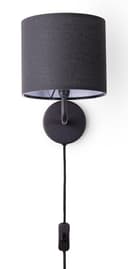 Paco Home Wandleuchte Uni Color | Schwarz