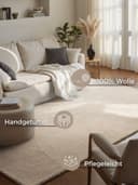 HANSE Home Wollteppich Calmio | Weiß 3
