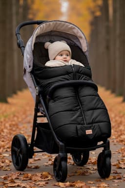 Fillikid Fußsack Eco Big | Schwarz