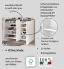 Home affaire Schuhschrank Zippo | Weiß 4