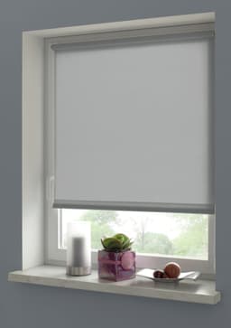 Seitenzugrollo Uni Klemmrollo | Grau